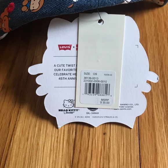 Levi's X Hello Kitty Baseball Cap Denim - Picture 7 of 8